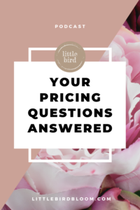 pricing questions for floral designers