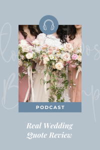 Wedding flower quote template – podcast episode