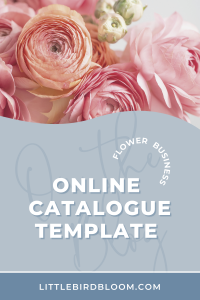 This is about Online Catalogue Template for Flower Business