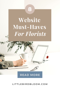 This is about Website Must-Haves for Florists