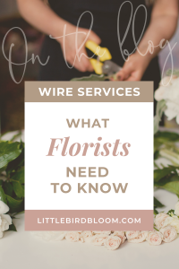 This is about Floral Order Gatherers and Wire Services