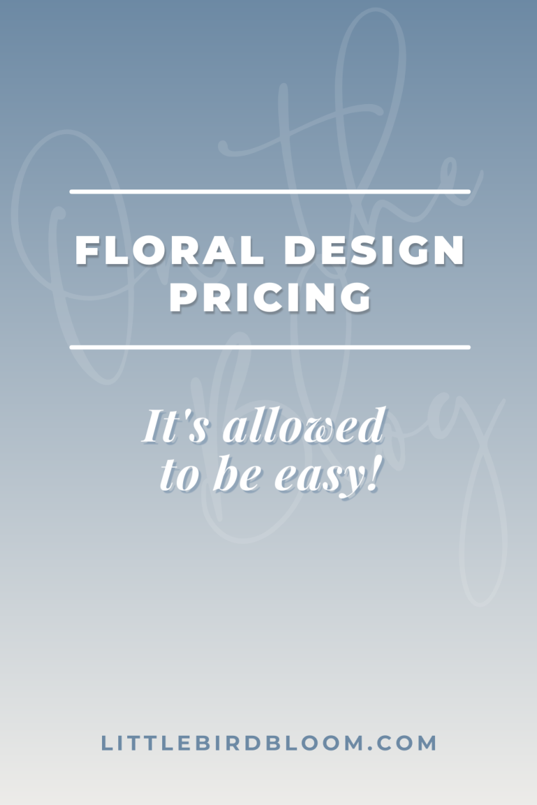 Floral Design Pricing